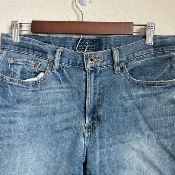 Lucky Brand Womens 363 Vintage Straight Denim Shorts Size 30 Cut Off Summer - Picture 3 of 12